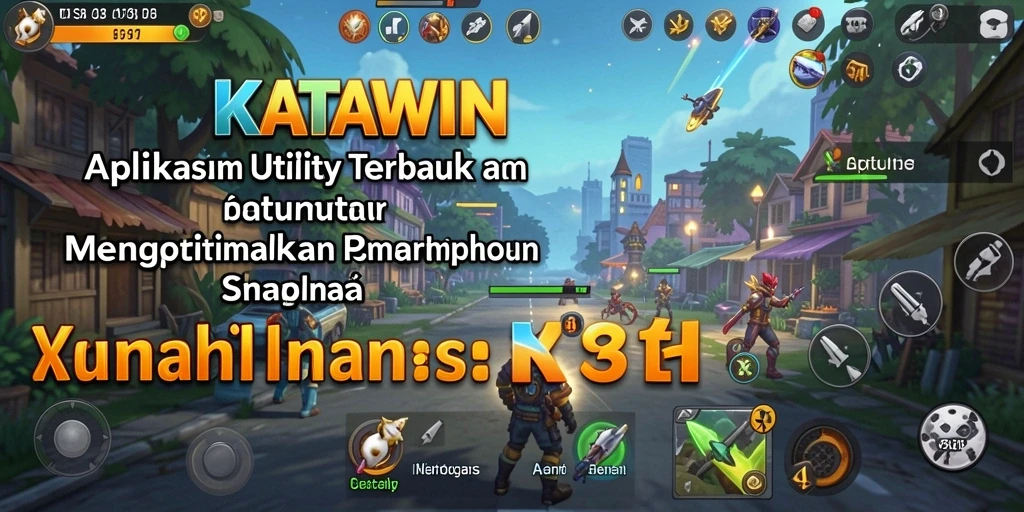 Tampilan KATAWIN menampilkan berbagai fitur optimasi smartphone.