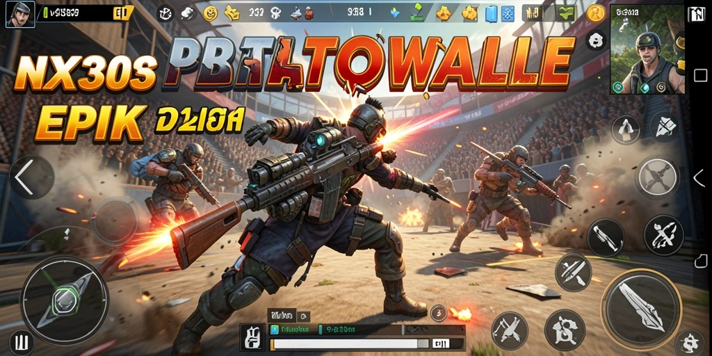 Tampilan gameplay menarik dari NX303 dalam Battle Royale.