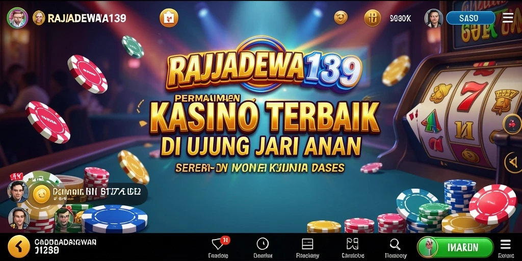 Screenshot gameplay RAJADEWA138 menampilkan suasana kasino yang mendebarkan.