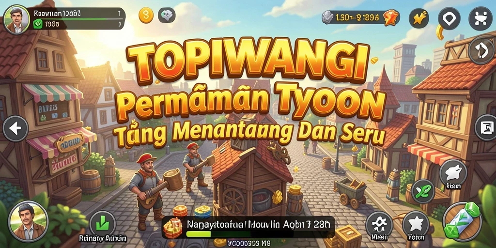 Tampilan gameplay TOPIWANGI yang menarik dan penuh warna.