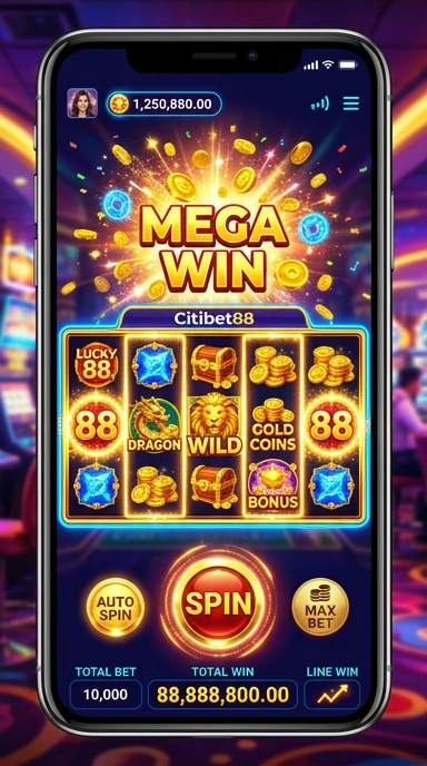 Tampilan beranda citibet88 yang sederhana dan intuitif.